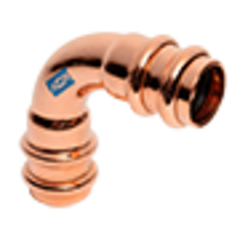 Mueller RP02717 ACR Press Copper 90 Elbow, 0.75 x 1/2 OD (P x P) Long Radius