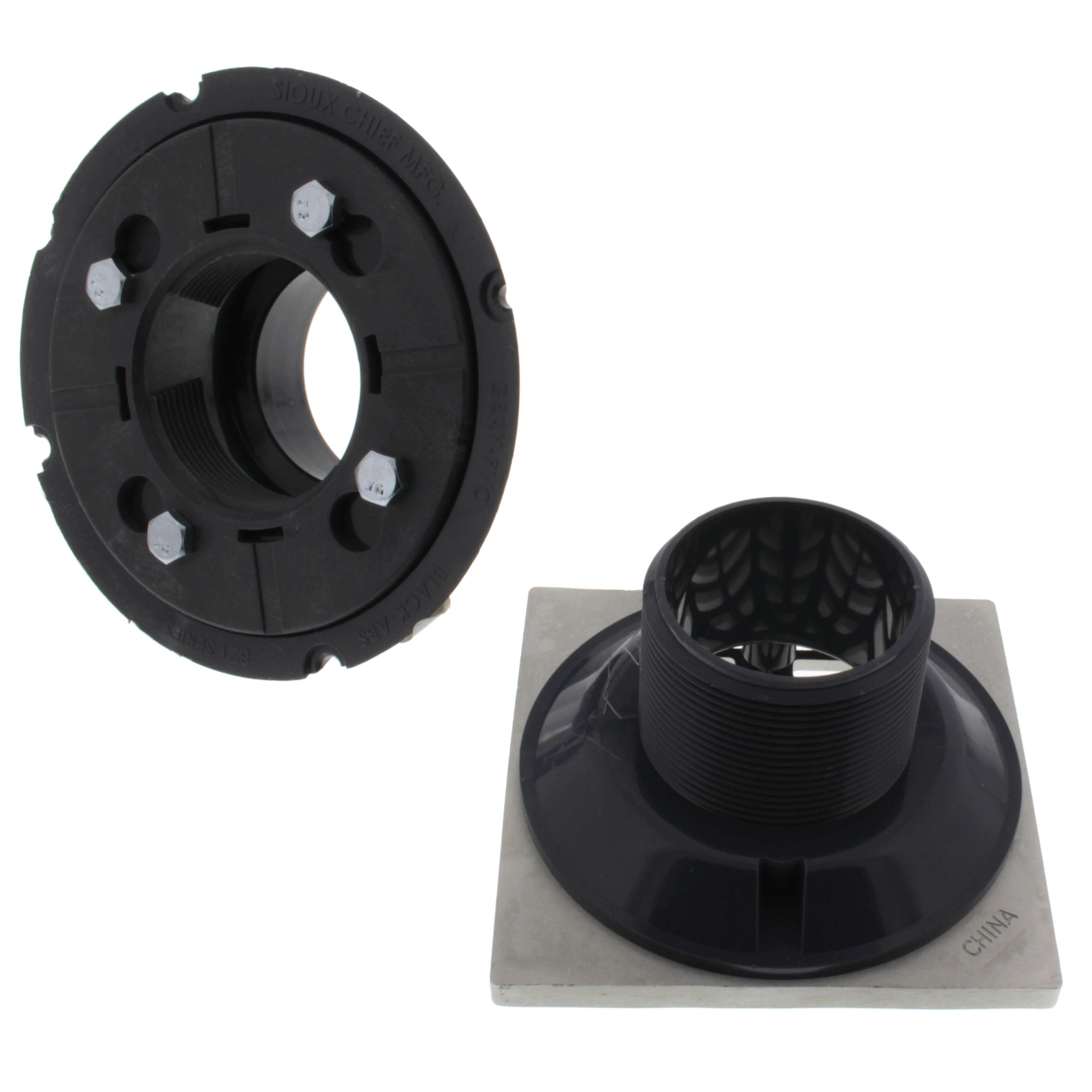 SIOUX CHIEF Sioux Chief 821-200PCQ 821 Series 2 in. Inside Caulk Plastic Stainless Steel Shower Drain