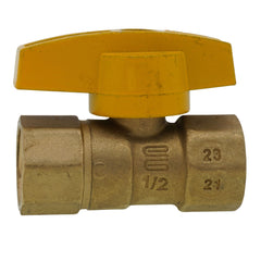 BrassCraft TBV8 TBV Series 1/2 in. Brass FIPT T-Handle Gas Ball Valve