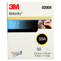 3M 00051144020041 Wetordry Abrasive Sheet 413Q 320 (9 x 11) Replacement MPN