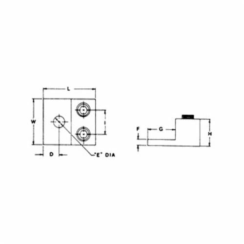 Blackburn ADR35-21 Connector Mech Al/Strd Copper Power One-Hole Mount