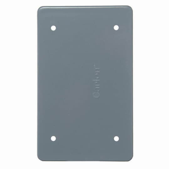 CARLON E980CN-CAR 1-gang Weatherproof Blank Cover - Gray