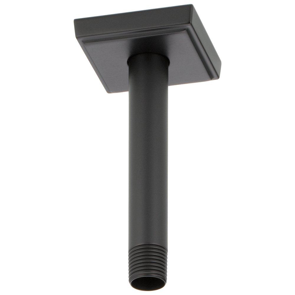 Brizo RP70764-BL Essential 6 in. Ceiling Mount Shower Arm and Flange in Matte Black