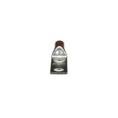 COLOR-KEYED 54864BE Copper Two-Hole Lug, Long Barrel, Max 35kV, Wire Size 3/0 AWG, 1/2 Inch Bolt Size, 1-3/4 Inch Hole Spacing