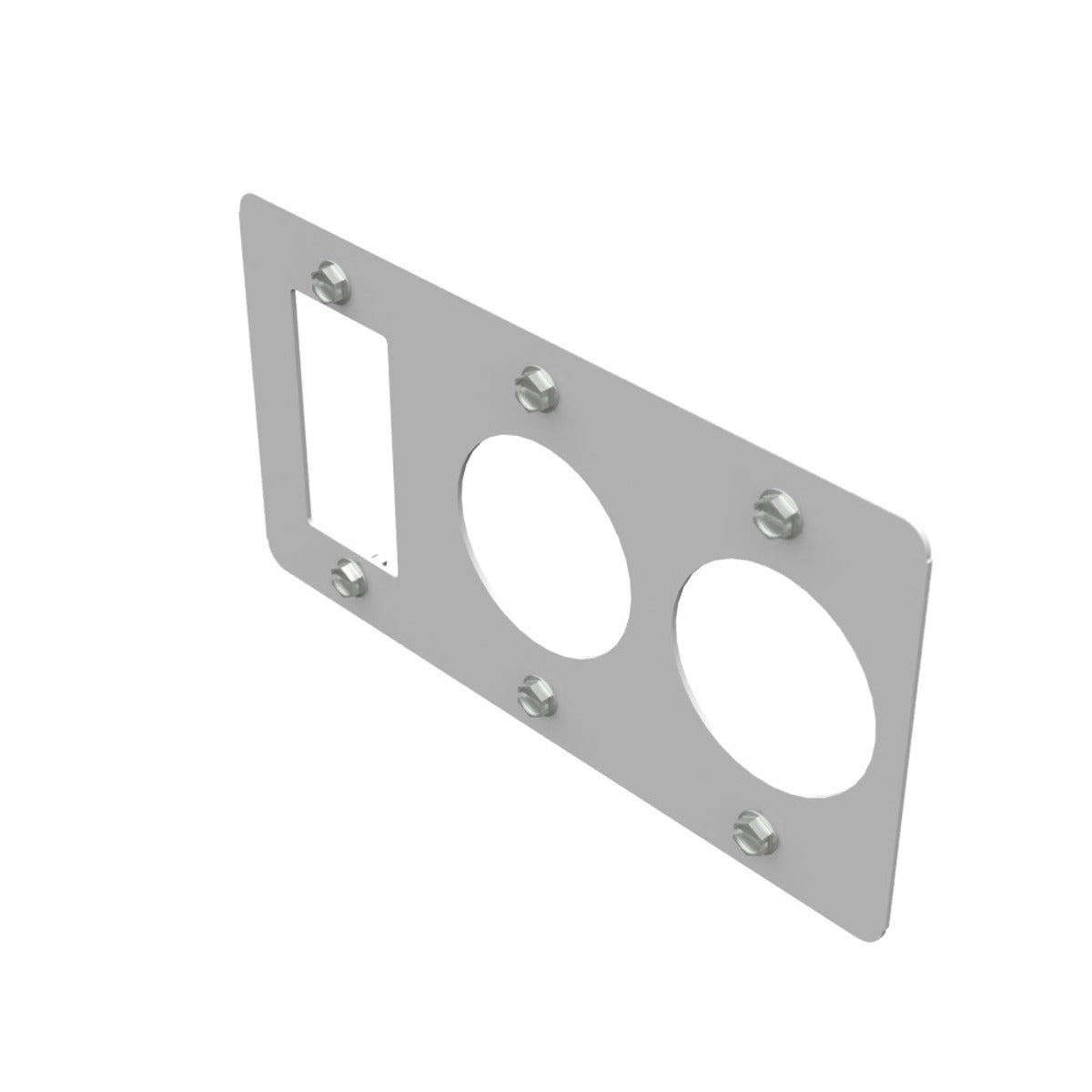 Milbank K5920-75 Rectangular Receptacle Cover Plate NEMA 5-20 NEMA TT30 NEMA 14-50