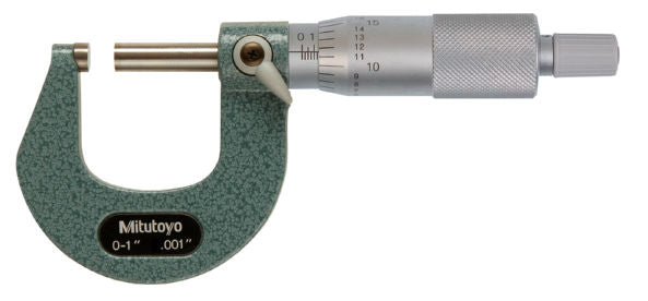 Mitutoyo 103-259 Outside Micrometer With Ratchet Stop 0 To 1 In Graduations: 0.001 In