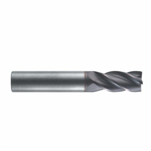 OSG 404-125011 Center Cutting Square End End Mill, 1/8 in Dia Cutter, 1/2 in Length of Cut, 4 Flutes, 1/8 in Dia Shank, 1-1/2 in OAL, TiAlN Coated