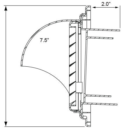 Noritz PVT-HL 3 or 4 in. Plastic Horizontal Vent Termination