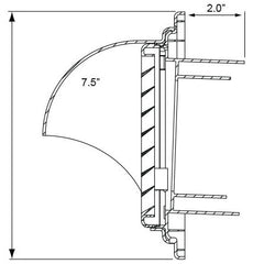 Noritz PVT-HL 3 or 4 in. Plastic Horizontal Vent Termination