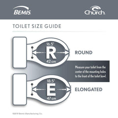 Bemis 1500EC-390 Elongated Closed Front Toilet Seat in Cotton White