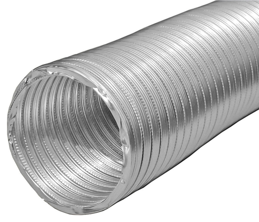 Builder's Best 111586 6 x 8' 5000 FPM 6 WC Positive/Negative Corrugated Aluminum Flexible Class 0