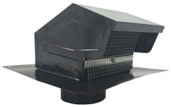 Builder's Best 012639 Roof Vent Hood 7 Diameter Black Powder Coated