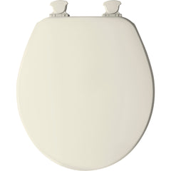 Church 540EC346 Enameled Wood Toilet Seat Round Closed Front Biscuit