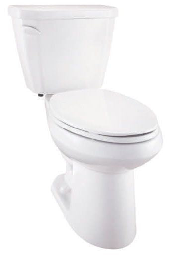 Gerber GVP21528 Viper ErgoHeight Toilet Bowl 1.28/1.6 gpf Elongated 14 Inch Rough-In