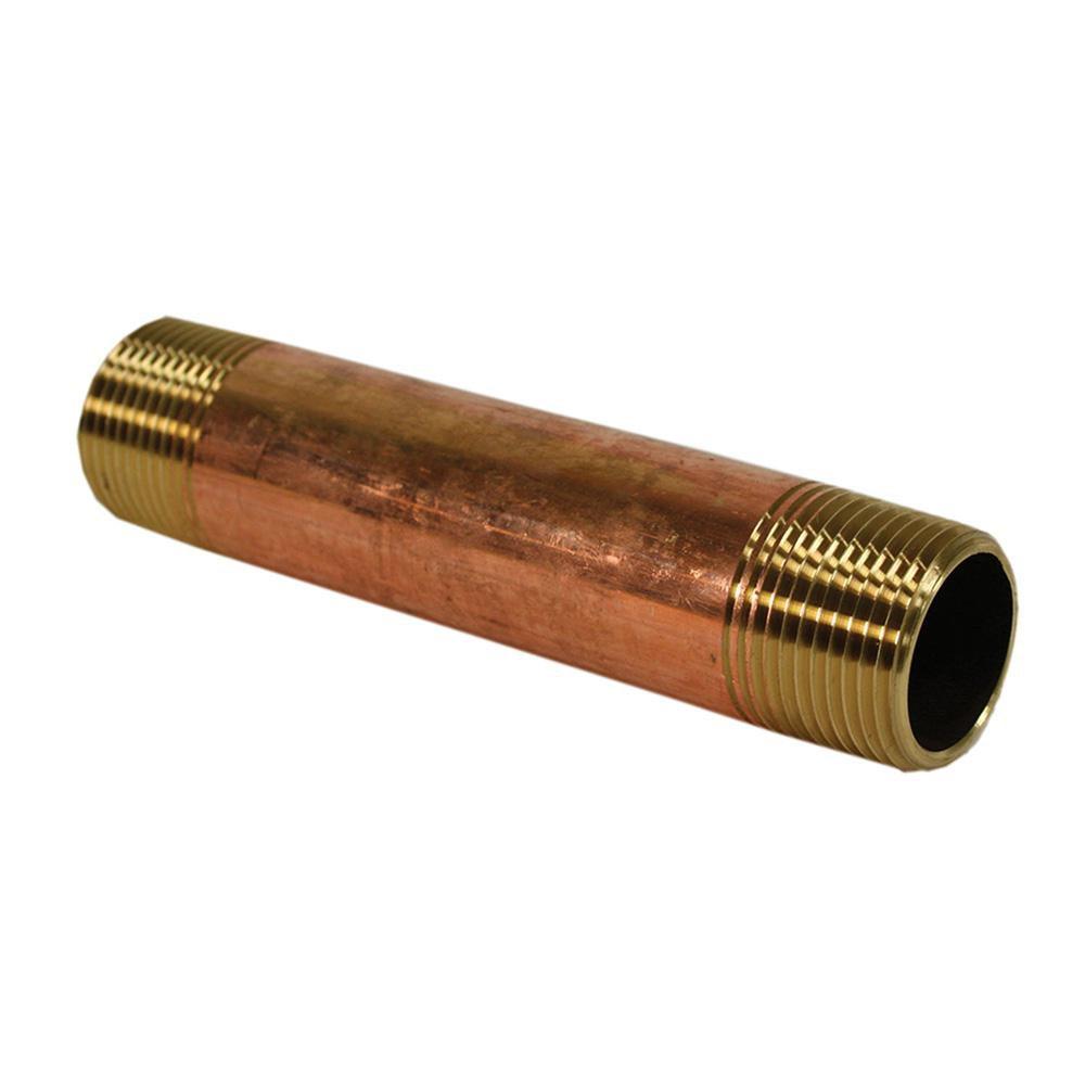 Jones Stephens N25007 1 x 4-1/2 in. IPT Red Brass Pipe Nipple