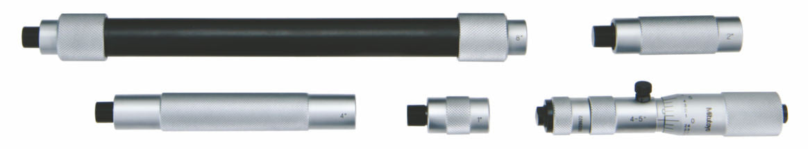 Mitutoyo 139-178 Extension Pipe Imperial Tubular Inside Micrometer, 4 to 20 in, Graduations: 0.001 in