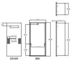 Noritz RB-900-1 Recess Box for NRC1111, NRC98, NCC1991