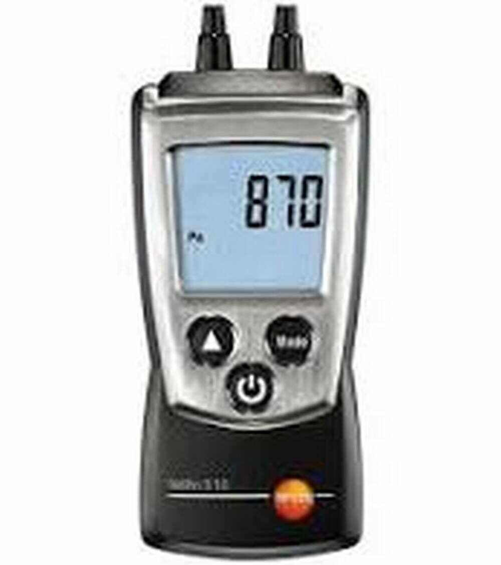 Testo 0563-0510 Digital Pressure Manometer 0-100 hPa 119 mm L x 46 W x 25 H 0-50 deg