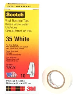 3M 35-WHITE-1/2 35 1/2 X 20 Ft Electrical Tape