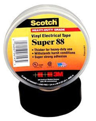 3M 88-SUPER-1-1/2X44FT Vinyl Tape Super 88 1-1/2 X 44 Ft Black