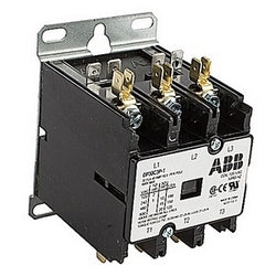 ABB DP30C3P-1 30 Amp 3 Pole Non-Reversing Definite Purpose Contactor with 120V AC Coil