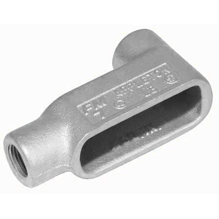 Appleton LB87 Type LB Conduit Outlet Body 3 in Hub 126 cu-in Aluminum Enamel/Zinc Electroplated