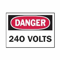 Brady 86063 Overlaminated Rectangular Machine and Equipment Sign, DANGER, 3-1/2 in H x 5 in W, B-302 Polyester