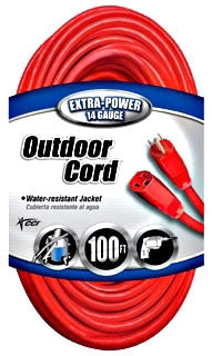 Coleman Cable 024098804 Extension Cord 14/3 100FT SJTW