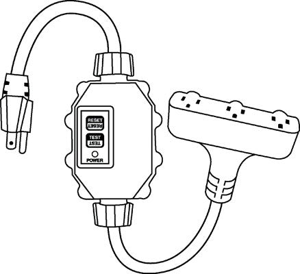 Ericson XG2-12-2TT 3 Outlet PVC Molded Connector & Plug