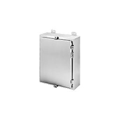 HOFFMAN A20H1606SSLP Wall-Mount Enclosure Type 4x Continuous-Hinge Cover with Clamps Stainless Steel type 304 20 H x 16 W x 6 D