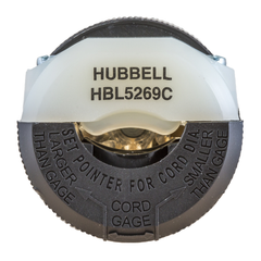 Hubbell HBL5269C 15A 125V Insulgrip Black Nylon Connector Body