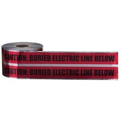 Ideal 42-251 Detectable Underground Caution Buried Electric Line Red 6 x 1000 ft