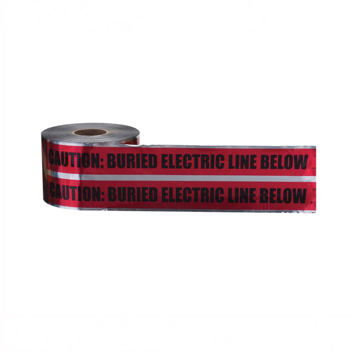 Ideal 42-251 Detectable Underground Caution Buried Electric Line Red 6 x 1000 ft