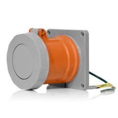 Leviton 4100R12WLEV 100 Amp Pin & Sleeve Receptacle-Orange