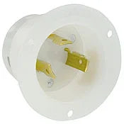 Leviton 2615 Locking Flanged Inlet 30 Amp 125 Volt NEMA L5-30P