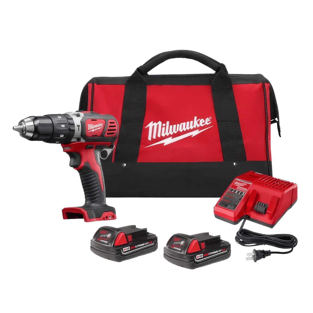 Milwaukee 2607-22CT M18 Compact Hammer Drill Driver Kit with Compact Batteries