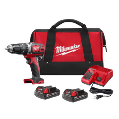 Milwaukee 2607-22CT M18 Compact Hammer Drill Driver Kit with Compact Batteries