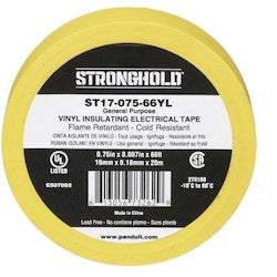 Panduit ST17-075-66YL StrongHold Gen Purpose Electrical Tape 66 ft