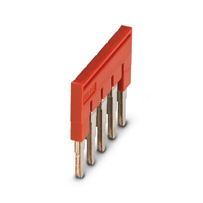 Phoenix 3030349 6.2 mm Pitch 32 Amp 5-Position Red Copper Terminal Block Plug-In Bridge