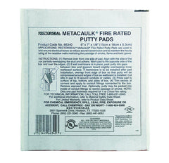 Rectorseal 66340 Metacaulk 6 x 7 in. Fire Rated Putty Pad