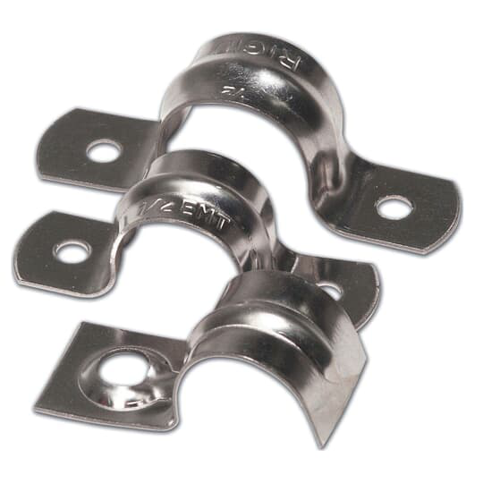 Steel City TS-102 3/4 EMT One-Hole Snap Strap - Steel/Zinc Plated