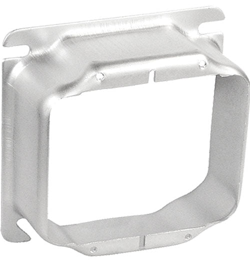 Topaz 52C21 4SQ Two Gang Dvic Ring 1- 4 Inch Square Box