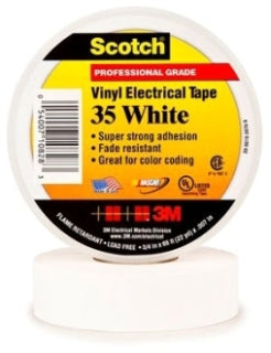 3M 35-WHITE-3/4X66FT Electrical Tape