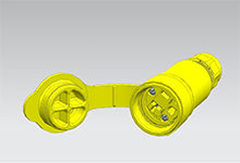 Woodhead 15W33 WT CONN-CAP-NEMA 5-20R