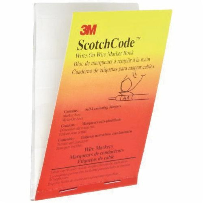 3M SWB-3 Write-On Wire Marker Book 2.85 in L x 1 in W