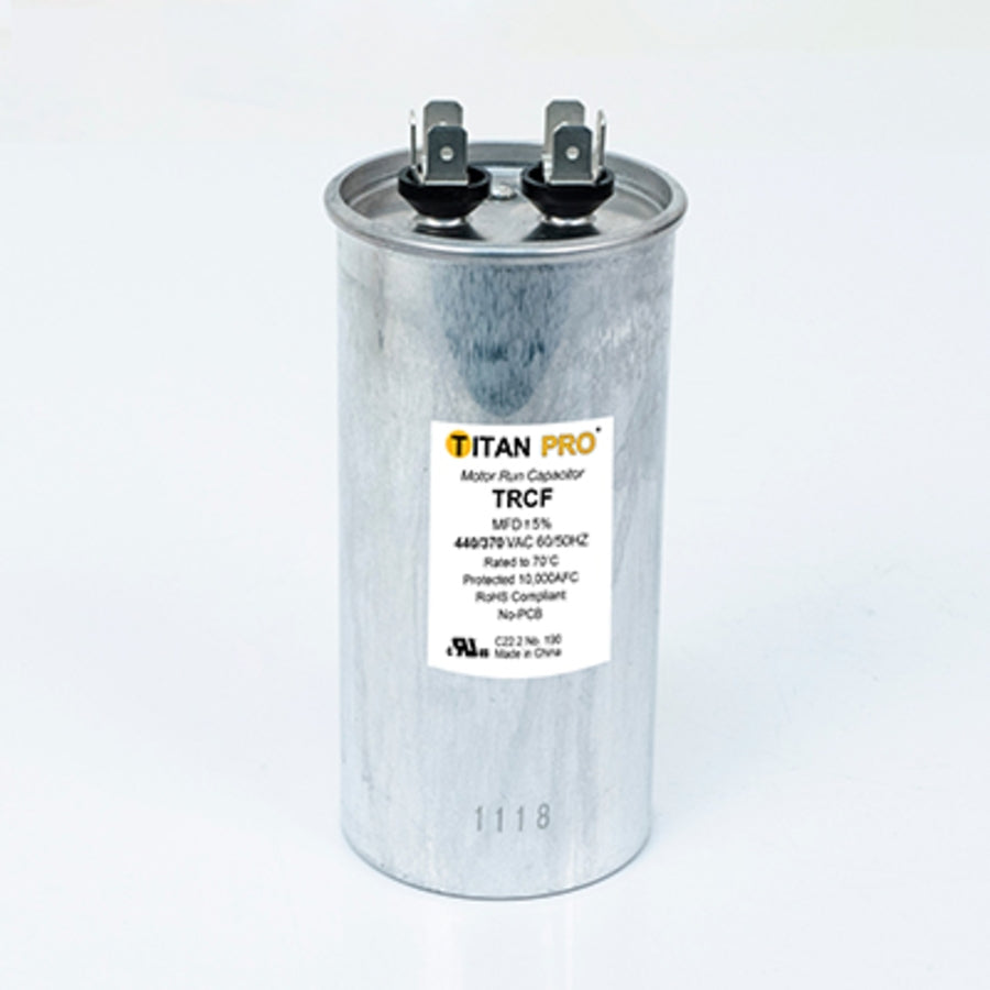 Diversitech TRCF60 Run Capacitor 60 Mfd 440/370V Single Round Titan Pro