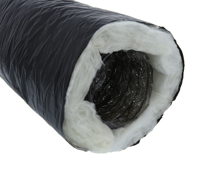 Hart & Cooley 51317 Flex Duct Insulated R6 Black Polyester 10 x 25'