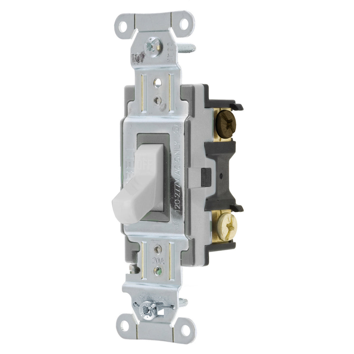 HUBBELL Hubbell Wiring Device-Kellems CS320W Toggle Switch 20A 120/277V 3Way White
