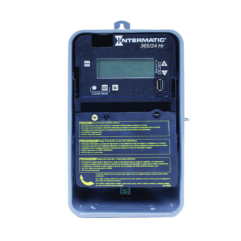 Intermatic ET2105CR 24-Hour/365 Day 1-Circuit Electronic Control 120-277 VAC SPST Outdoor Metal Enclosure