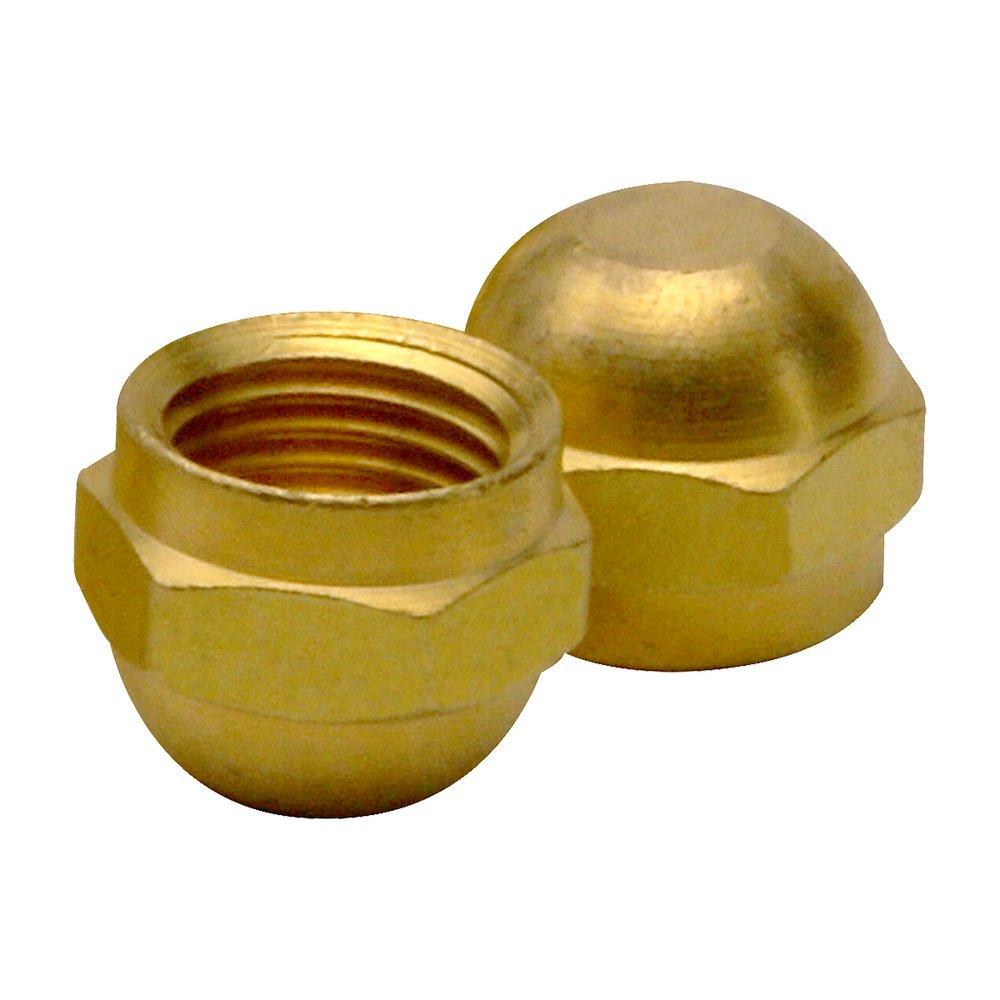 JB Industries N5-6 440 Cap, 3/8 in Nominal, Flare, Brass, Domestic